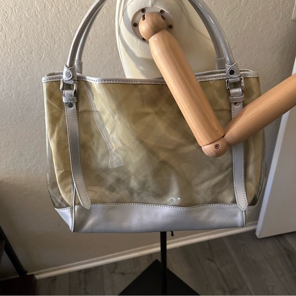 💎BURBERRY Transparent Nova Check Large Tote Bag💎 - Picture 16 of 16